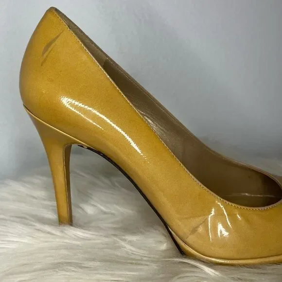 Stuart Weitzman Yellow Patent Leather Pumps​​​ - Picture 16 of 16